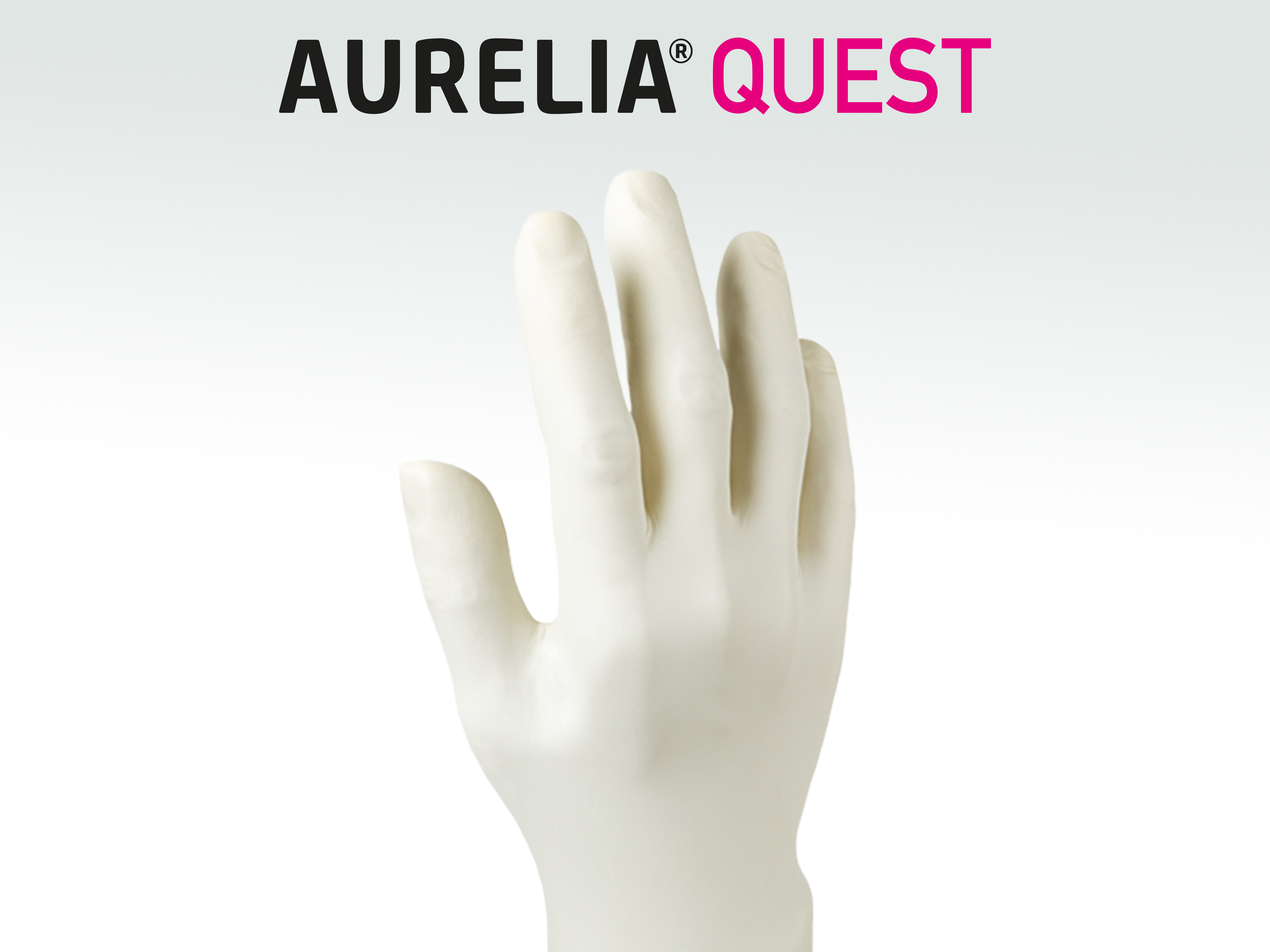 Γάντι εξέτασης λευκού νιτριλίου Aurelia Quest